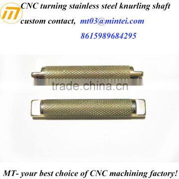 custom high precision CNC machining knurled shaft