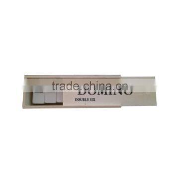 Domino with wooden box