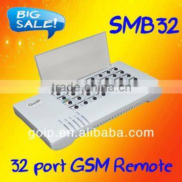 SMB32 card sim bank gateway voip sim server sim bank with 32 work with 4 pcs 8 port GOIP