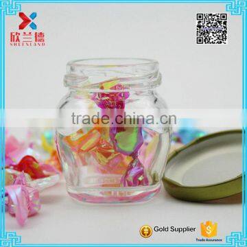 HOT mini small and large airtight fancy storage clear glass candy jar