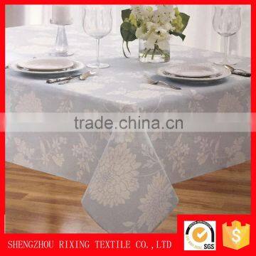 Plain big flower Jacquard table cloth for home use