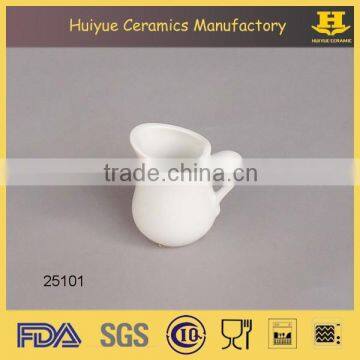 Ceramic milk pot for coffee, 2oz milk creamer