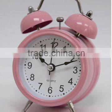 3" Twin Bell Alarm Clock, Red Twin Bell Alarm Clock photo-3