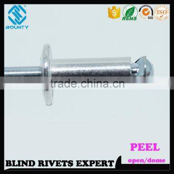 HIGH QUALITY OPEN END FACTORY PROTRUDING CROWN HEAD ALU/ST PEEL RIVETS photo-6