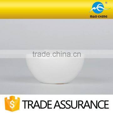 Round White Plain Ceramic Sugar Pot photo-3