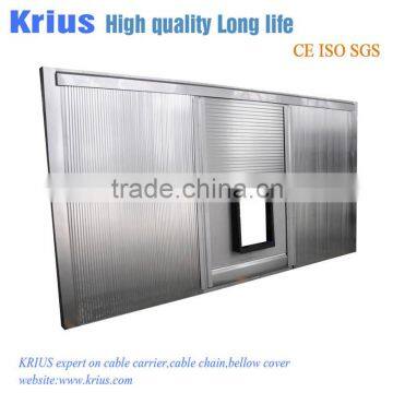 Horizontal machine steel shield cap