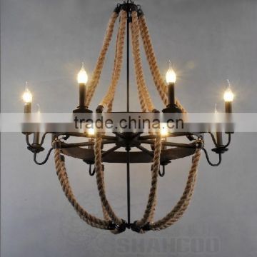 Candle wrought iron chandelier