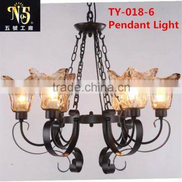 Hot Salable Led Iron Ceiling/Wall/Street Light With Flower Lampshade For Dining Room For Home With Factory