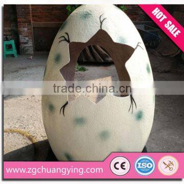 Fiberglass dinosaur eggs for taking photos