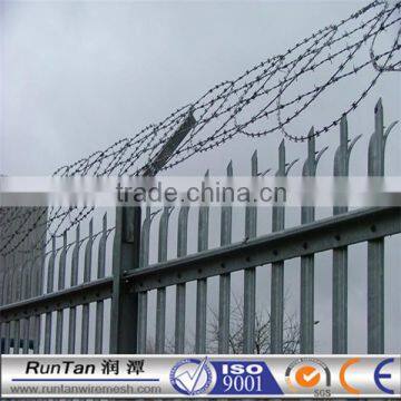 High Quality palisade /palisade fence /palisade fence with razor for towers( 20 years professional factory)