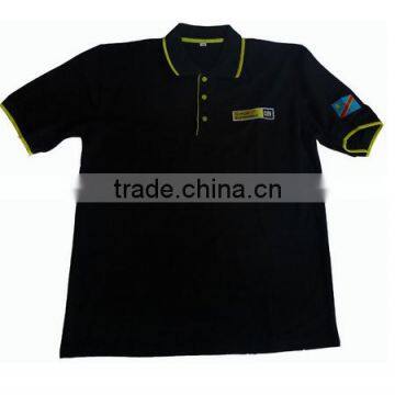 OEM promotion black polo shirt custom polo shirt