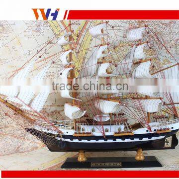 Great Yacht Scale Assembly Handcraft Wooden Sailing Boat Model photo-2
