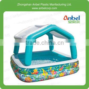 Summer escape easy Set Above Ground Inflatable Swimming Pool with Pump Kid's house shape