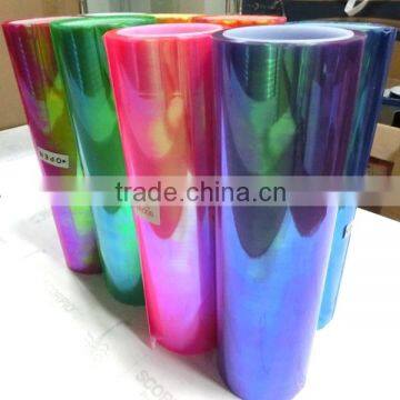 car pvc headlight vinyl film chameleon film for auto light led