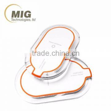 QI Wireless Charger Transmitter Pad for IPhone 4 5 6, 3 Coils Portable Charger for Samsung HTC MI Cell Phone photo-5