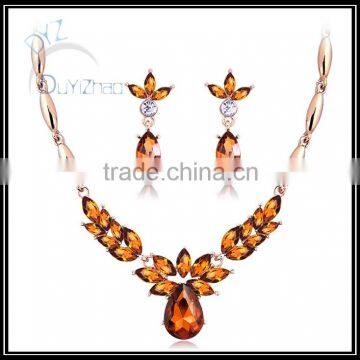 Wholesale Gold Plated Colored Gemstone Jewelry Set in China photo-2