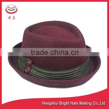 2016 New Style Wool Felt Pork Pie Hat photo-2