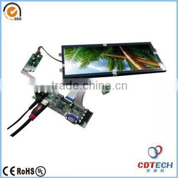 lcd video wall with memory card stretched bar lcd