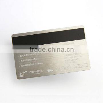 magnetic strip metal membership card