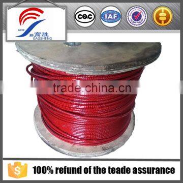 1x19 pvc coated wire cable used in aircraft company