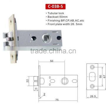 Tubular Cam Mortise Door Lock Body With 50mm Backset C-03B-S photo-2