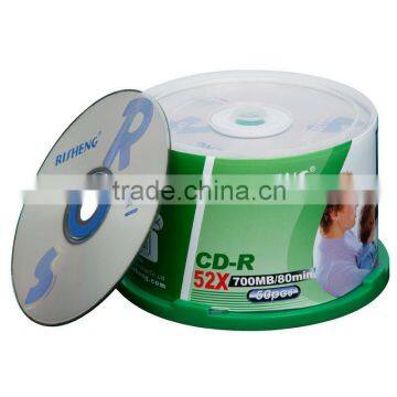 CD-R 52X 700MB Silver/PRINTABLE CD-R /RISHENG CD-R A Grade photo-3