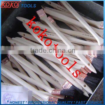 Koko08 Wooden Handle Acrylic Bristles Copper Ferrule Angle Radiator Paint Brush photo-3