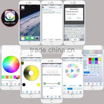 E27 Music Alarm Group Smart LED Light Bulb Lamp RGB APP Remote Multi-Color photo-5