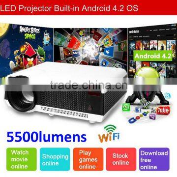 HD 5500 lumens Led Projector 1280*800 support 1080p for Business & Education, Home, Entertainment                        
                                                Quality Choice