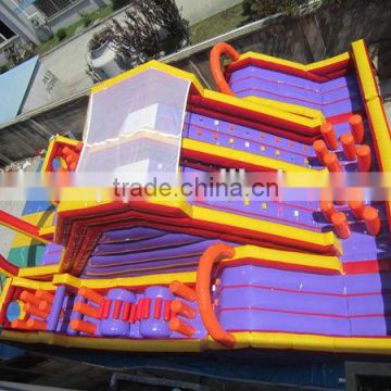 inflatable obstacle with slide for sale