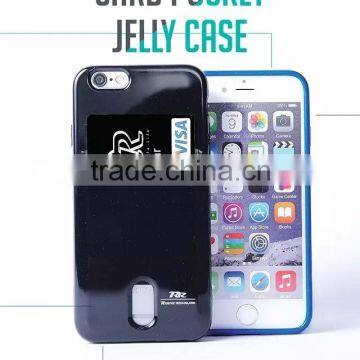 2016 Newest Korean Brand Roar Card Pocket Pearl Jelly TPU Case For IPhone 6G photo-5