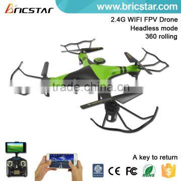 High set function 2.4G WIFI 6 axis gyro rc quadcopter with hd camera