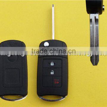 Modified 2+1 buttons flip key case shell replacement Toyota Camry Corolla Yaris Rav4