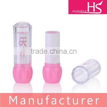 colorful plastic empty lip balm tube