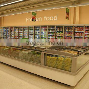 island freezer frozen food showcase