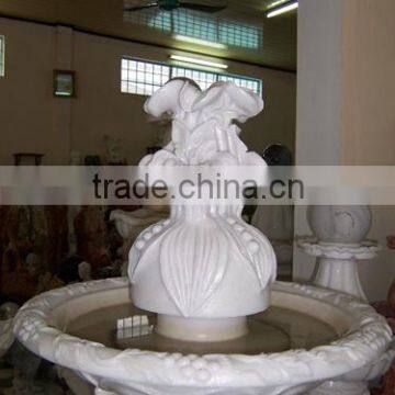 Flower garden stone water fountain hand carved marble sculpture from Vietnan