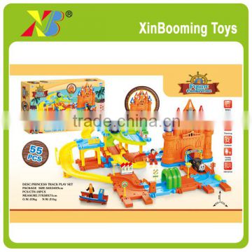 High quality railway toy block electric train