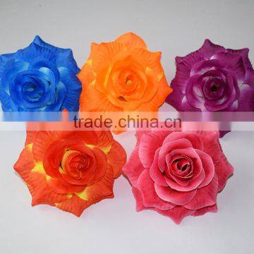 large artificial silk rose flower heads for wreath