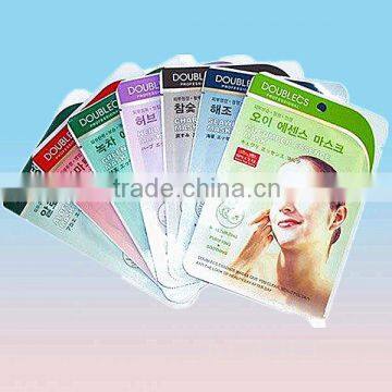 facial mask plastic printed pouch bag