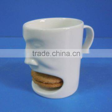 High quality face shape cookie mug