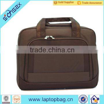 China supplier message fashion 600d polyester coffee laptop bag