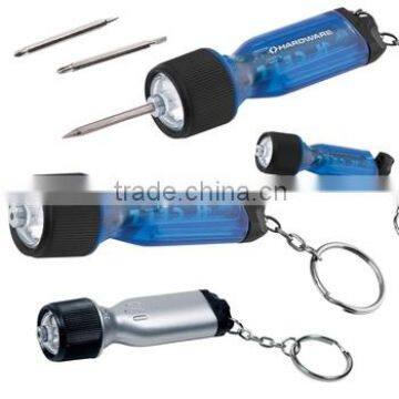 Promotional Miniature Flashlight Tool Keychain