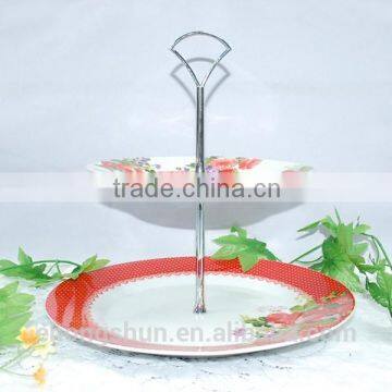 Cake stand souvenir plate in ceramic fruit plate