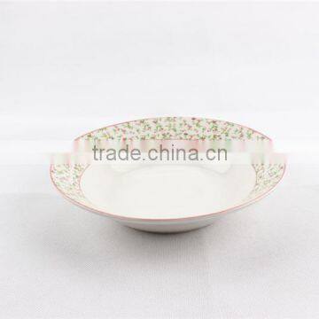 Factory Processing Custom Round Porcelain Soup Plate photo-2