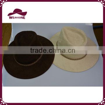 High quality suede panama hat