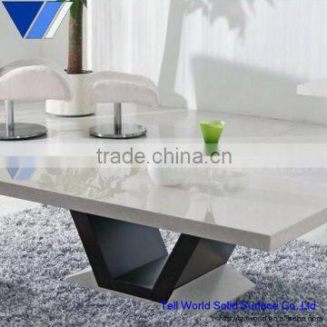 2016 New products!!! Modern manmade stone l shaped dining table by best supplier