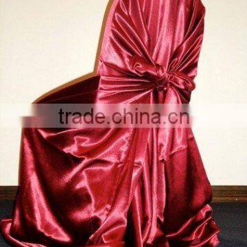 Satin self-tie chair cover&Universal satin chair cover