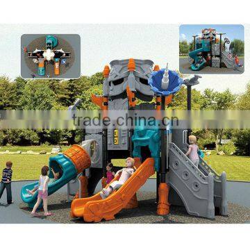 LLDPE plastic spaceship-style outdoor fun slide with 19 optional site sizes