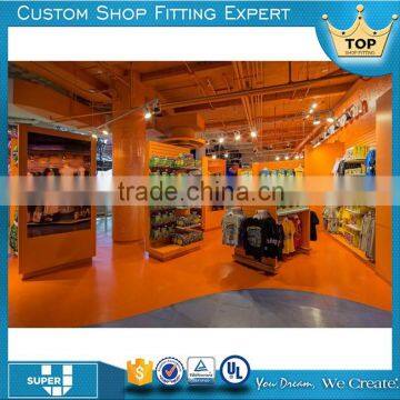 Customized attractive modern design retail children clothing stores