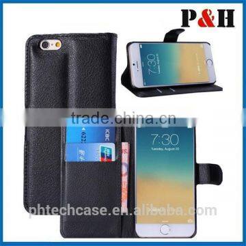 Cheap Wholesale Wallet Card Slots for Iphone 6 Leather Case photo-2